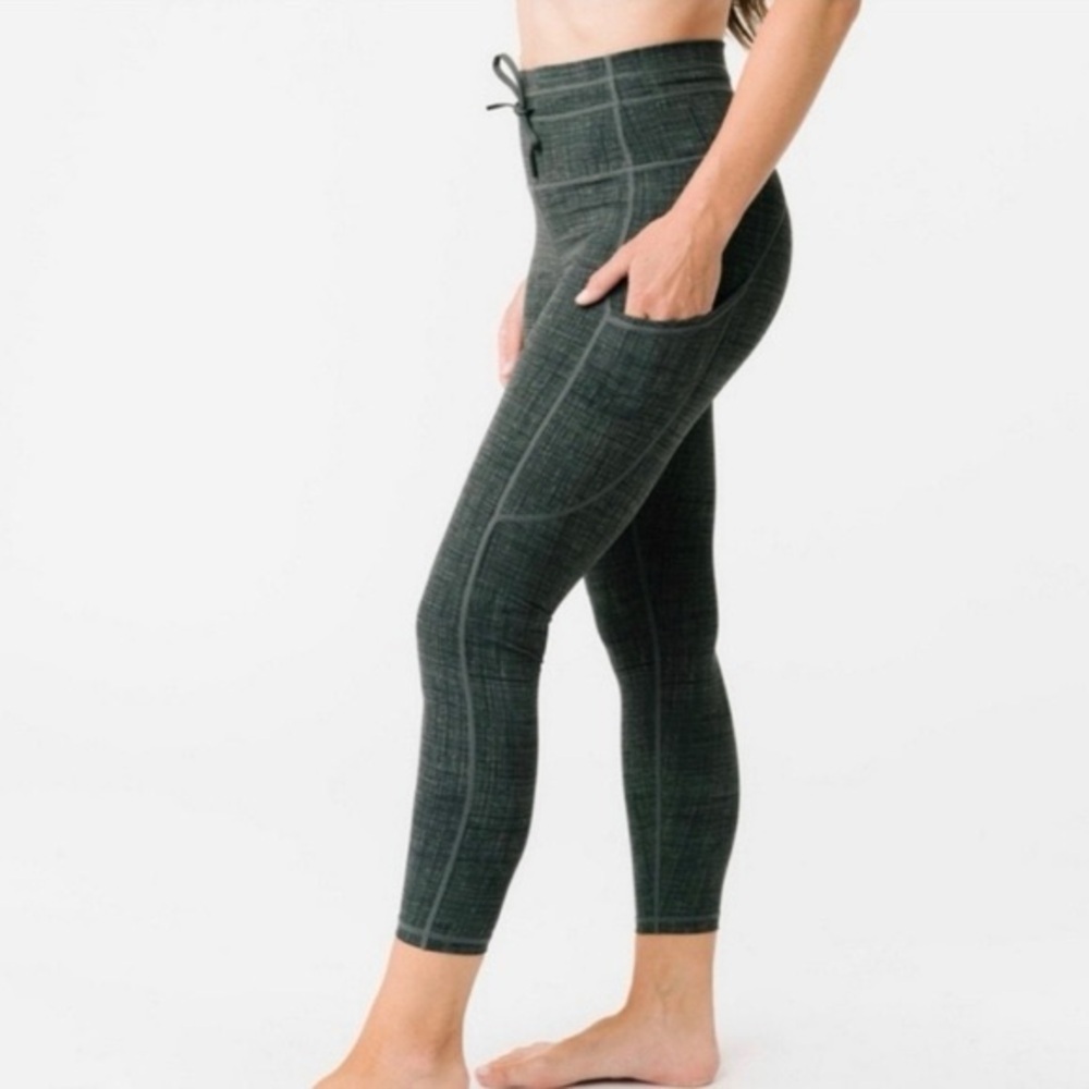 ZYIA sage medley drawstring luxe leggings